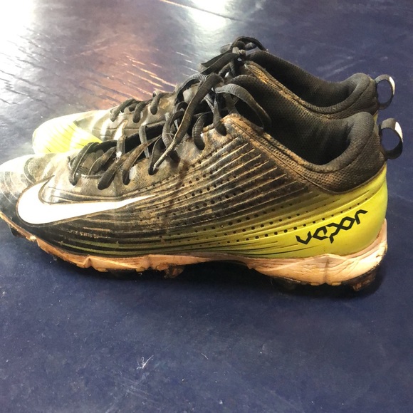 Nike Vapor Keystone 2 Low Fastflex Neon green baseball cleats - Picture 5 of 5